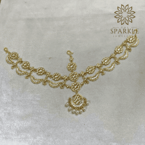 jadau pachi kundan gold plated matha patti hair accessory with pearl drops luxury indian forehead jewellery worldwide shipping