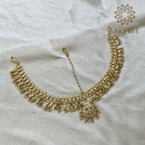 jadau pachi kundan gold plated matha patti forehead jewellery with center pendant luxury indian hair accessory worldwide shipping